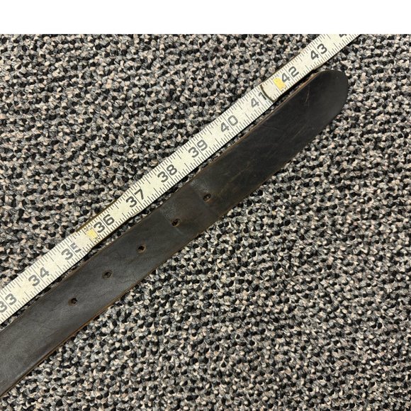 One Star Leather Goods Handmade Brown Leather Belt - Picture 5 of 6